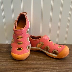 Keen Stingray Hybrid Sandals Water Hiking Washable Comfort Pink Orange Kids 1